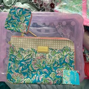 NWT Lilly Pulitzer Tech Pouch Set